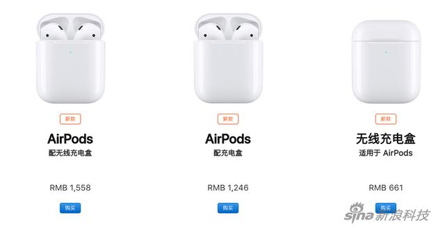 最新的AirPods也降了一点